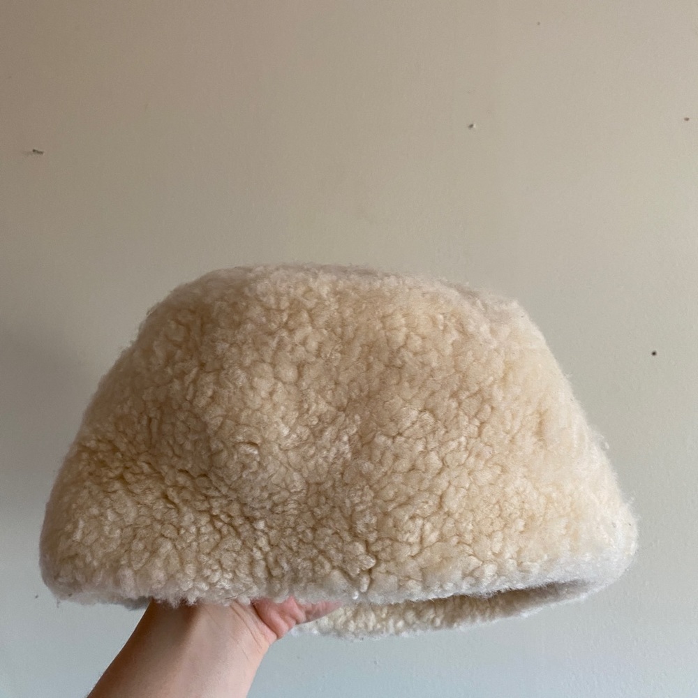 Vintage Shearling Sheep’s Wool Hat